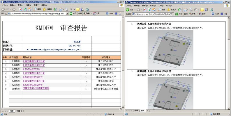 输出各种格式的审查报告